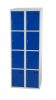 Öltözőszekrény. Swed-2x4DOOR acél szekrény 2 x 4 ajtós 1920 x 700 x 550 mm