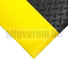   Orthomat Diamond munkavédelmi szőnyeg fekete-sárga álláskönnyítő fáradtságcsökkentő csúszásgátló
