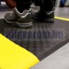 Orthomat Dot munkavédelmi szőnyeg fekete-sárga álláskönnyítő fáradtságcsökkentő csúszásgátló