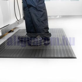   Orthomat Ribbed munkavédelmi szőnyeg szürke-sárga 1,2 m széles álláskönnyítő fáradtságcsökkentő csúszásgátló