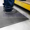 Orthomat Ribbed munkavédelmi szőnyeg szürke-sárga 1,2 m széles álláskönnyítő fáradtságcsökkentő csúszásgátló