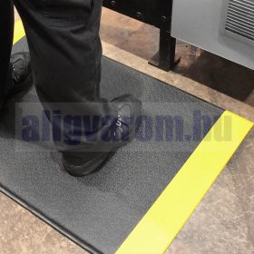   Orthomat standard munkavédelmi szőnyeg Fekete-sárga 1,2 m széles álláskönnyítő fáradtságcsökkentő csúszásgátló