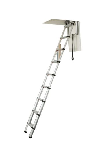 Teleszkópos padlás feljáró MINI LOFT lakásokba, ahol minden hely nagyon számít 52x60 cm elég számára