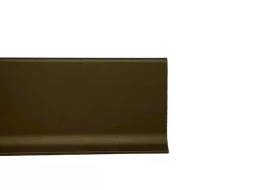 OX 60x2500 Bronz barna fém padlószegély eloxált szálcsiszolt alumínium ragasztható vékony  2500 mm 2,5 méteres szál