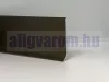 OX 60x2500 Bronz barna fém padlószegély eloxált szálcsiszolt alumínium ragasztható vékony  2500 mm 2,5 méteres szál