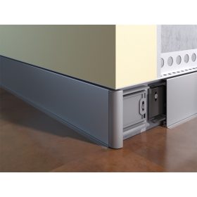   OX CB fém padlószegély eloxált alumínium 66x2500 Ezüst csavarozható