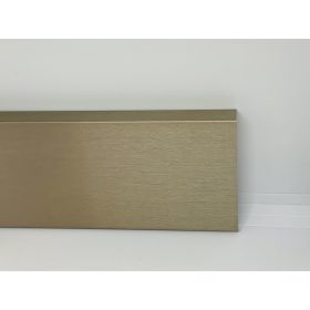 Pezsgő színú padlószegély eloxált szálcsiszolt alumínium pattintható 2,5 méteres szál