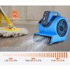  Ipari padlóventilátor 2600 CFM légáramlással – 1250 fordulat/perc, 3 fokozat, 4 állítható fúvószög, időzítővel, 6 m kábellel, 500 W teljesítménnyel