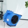  Ipari padlóventilátor 2600 CFM légáramlással – 1250 fordulat/perc, 3 fokozat, 4 állítható fúvószög, időzítővel, 6 m kábellel, 500 W teljesítménnyel