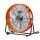  Ipari dobventilátor 8700 CFM teljesítménnyel – 3 sebességfokozat, 360°-ban dönthető fej, 145 W motor, halk működés, mobil kivitel 78 × 71 × 32 cm méretben