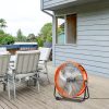  Ipari dobventilátor 8700 CFM teljesítménnyel – 3 sebességfokozat, 360°-ban dönthető fej, 145 W motor, halk működés, mobil kivitel 78 × 71 × 32 cm méretben