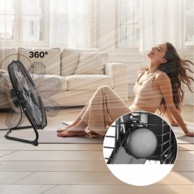   Ipari ventilátor szett – 2 db 508 mm-es padló- és fali ventilátor, 4800 CFM légszállítás, 3 sebességfokozat, 360°-ban dönthető fej, falra is szerelhető kivitel