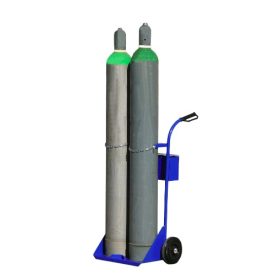   Dupla gázpalack szállító molnárkocsi palackszállító kocsi 2 db 40 liter 37,5 kg CO2 oxigén, argon ipari hegesztőpalack számára 