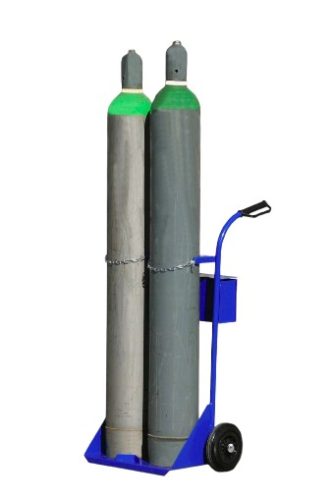 Dupla gázpalack szállító molnárkocsi palackszállító kocsi 2 db 40 liter 37,5 kg CO2 oxigén, argon ipari hegesztőpalack számára 