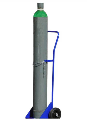 Gázpalack szállító molnárkocsi palackszállító kocsi 40 liter 37,5 kg CO2 oxigén, argon ipari hegesztőpalack számára 
