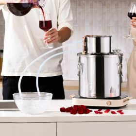   Pálinkafőző 19 literes lepárló rozsdamentes acél alkohol desztilláló rézspirállal otthoni párlatkészítő készlet