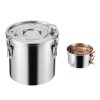 Pálinkafőző 19 literes lepárló rozsdamentes acél alkohol desztilláló rézspirállal otthoni párlatkészítő készlet