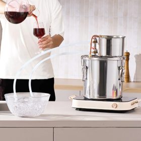   Pálinkafőző 11,4 literes lepárló rozsdamentes acél alkohol desztilláló rézspirállal