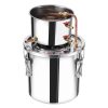 Pálinkafőző 11,4 literes lepárló rozsdamentes acél alkohol desztilláló rézspirállal