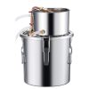Alkohol lepárló 11,4 L rozsdamentes acél pálinkafőző réz hűtőspirállal otthoni párlatkészítéshez