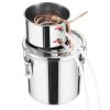 Alkohol lepárló 11,4 L rozsdamentes acél pálinkafőző réz hűtőspirállal otthoni párlatkészítéshez