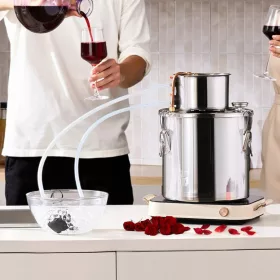  Alkohol lepárló 19 liter rozsdamentes acél pálinkafőző réz hűtőspirállal hatékony otthoni párlatkészítéshez