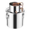 Alkohol lepárló 19 liter rozsdamentes acél pálinkafőző réz hűtőspirállal hatékony otthoni párlatkészítéshez