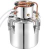 Alkohol lepárló 50 literes alkohol desztilláló berendezés rozsdamentes acél, nagy kapacitású pálinkafőző, erős hűtőspirállal