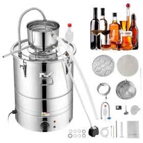   Lepárló 50L alkohol desztilláló berendezés 2800W rozsdamentes acél pálinkafőző, automatikus hűtéssel