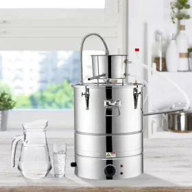   Lepárló 50L alkohol desztilláló berendezés 2800W rozsdamentes acél pálinkafőző, automatikus hűtéssel