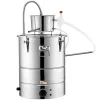 Lepárló 50L alkohol desztilláló berendezés 2800W rozsdamentes acél pálinkafőző, automatikus hűtéssel