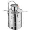Lepárló 50L alkohol desztilláló berendezés 2800W rozsdamentes acél pálinkafőző, automatikus hűtéssel