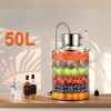 Lepárló 50L alkohol desztilláló berendezés 2800W rozsdamentes acél pálinkafőző, automatikus hűtéssel