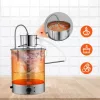 Lepárló 50L alkohol desztilláló berendezés 2800W rozsdamentes acél pálinkafőző, automatikus hűtéssel