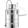 Lepárló 30L alkohol desztilláló berendezés 1800W elektromos alkohollepárló, rozsdamentes acél pálinkafőző automata hűtőrendszerrel