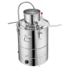 Lepárló 30L alkohol desztilláló berendezés 1800W elektromos alkohollepárló, rozsdamentes acél pálinkafőző automata hűtőrendszerrel