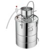 Lepárló 30L alkohol desztilláló berendezés 1800W elektromos alkohollepárló, rozsdamentes acél pálinkafőző automata hűtőrendszerrel