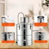Lepárló 30L alkohol desztilláló berendezés 1800W elektromos alkohollepárló, rozsdamentes acél pálinkafőző automata hűtőrendszerrel