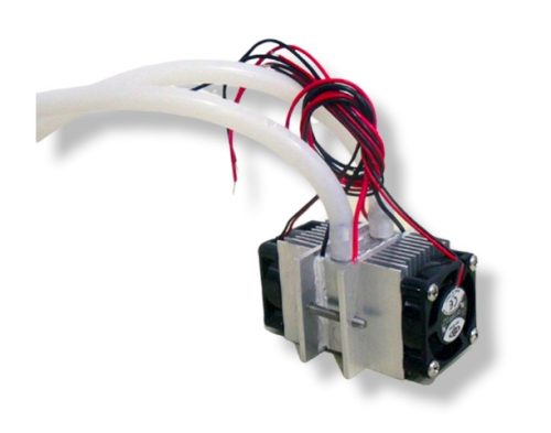 2 db TEC1-12706 Peltierhez vízhűtő készlet 12V 15A 144W dupla fűtő-hűtő elem dupla ventilátoros hűtéssel