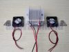 2 db TEC1-12706 Peltierhez vízhűtő készlet 12V 15A 144W dupla fűtő-hűtő elem dupla ventilátoros hűtéssel