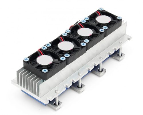 4 db TEC1-12706 Peltier elemes vízhűtő készlet 12V 30A 288W dupla fűtő-hűtő elem dupla ventilátoros hűtéssel