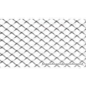   Perforált lemez acél 1000x2000 mm tábla 50x37 mm lyuk négyzet alakú osztással 77%-os áteresztő felülettel 