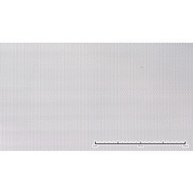   Perforált lemez acél 1000x2000 mm tábla 6x3 mm lyuk rombusz alakú osztással 47%-os áteresztő felülettel 