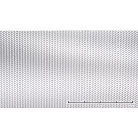   Perforált lemez acél 360x3000 mm tábla 10x5 mm lyuk rombusz alakú osztással 36%-os áteresztő felülettel 