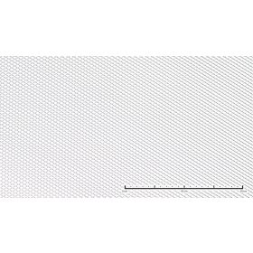   Perforált lemez acél 1000x2000 mm tábla 10x5 mm lyuk rombusz alakú osztással 60%-os áteresztő felülettel 