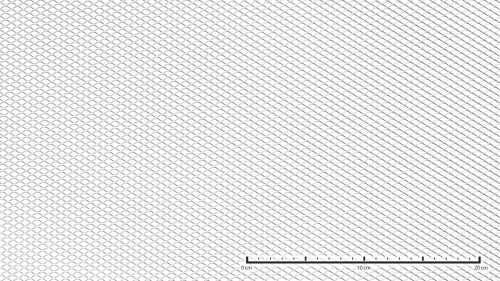Perforált lemez acél 1000x2000 mm tábla 10x5 mm lyuk rombusz alakú osztással 60%-os áteresztő felülettel 