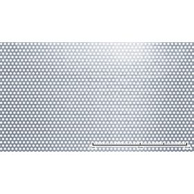   Perforált lemez acél 1000x2000x2 mm tábla 5 mm lyuk kör alakú osztással 35%-os áteresztő felülettel 