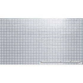   Perforált lemez rozsdamentes acél 1000x2000x1mm tábla 5x5 mm lyuk hálós osztással Szabad áteresztő felület: 39% saválló inox