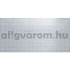   Perforált lemez rozsdamentes acél 1000x2000x1,5 mm tábla 5x5 mm lyuk hálós osztással Szabad áteresztő felület: 39% saválló inox