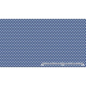   Perforált lemez rozsdamentes 1000x2000x1 mm tábla 5 mm lyuk Körlyukasztás átlós osztással Szabad áteresztő felület: 35% saválló inox